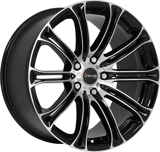 >Avus AC-MB1 Sort frontpoleret